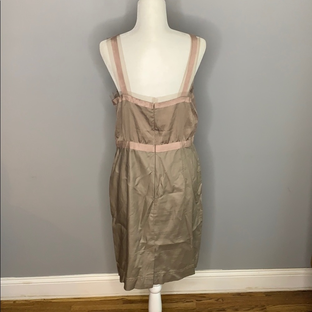 Ann Taylor Loft Tan Textured Lace Dress 12 - Picture 5 of 8